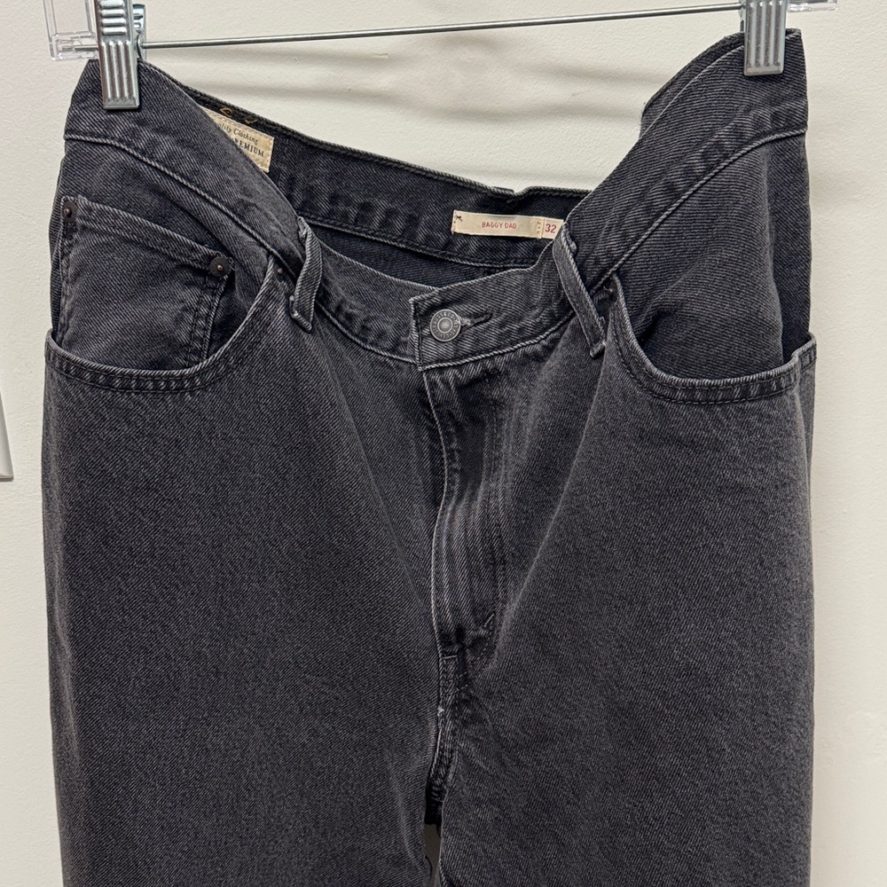 Black Levi Baggy Dad Jeans